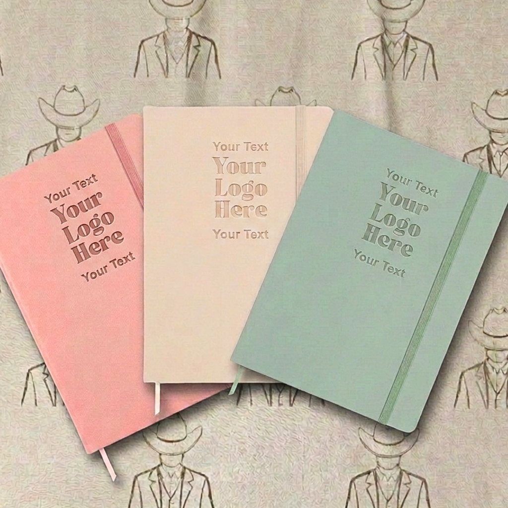 Personalised PU Leather A5 Notebook - Lined Pages