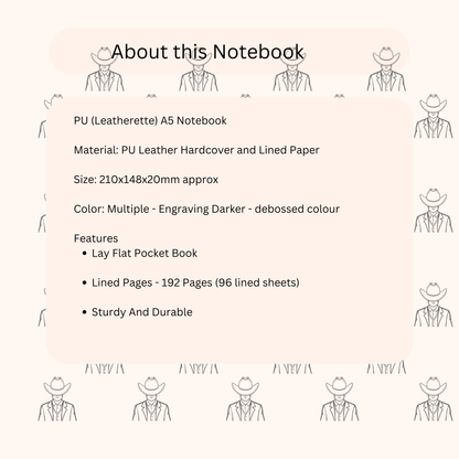 Personalised A5 Leather Notebook