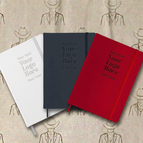 Personalised PU Leather A5 Notebook - Lined Pages