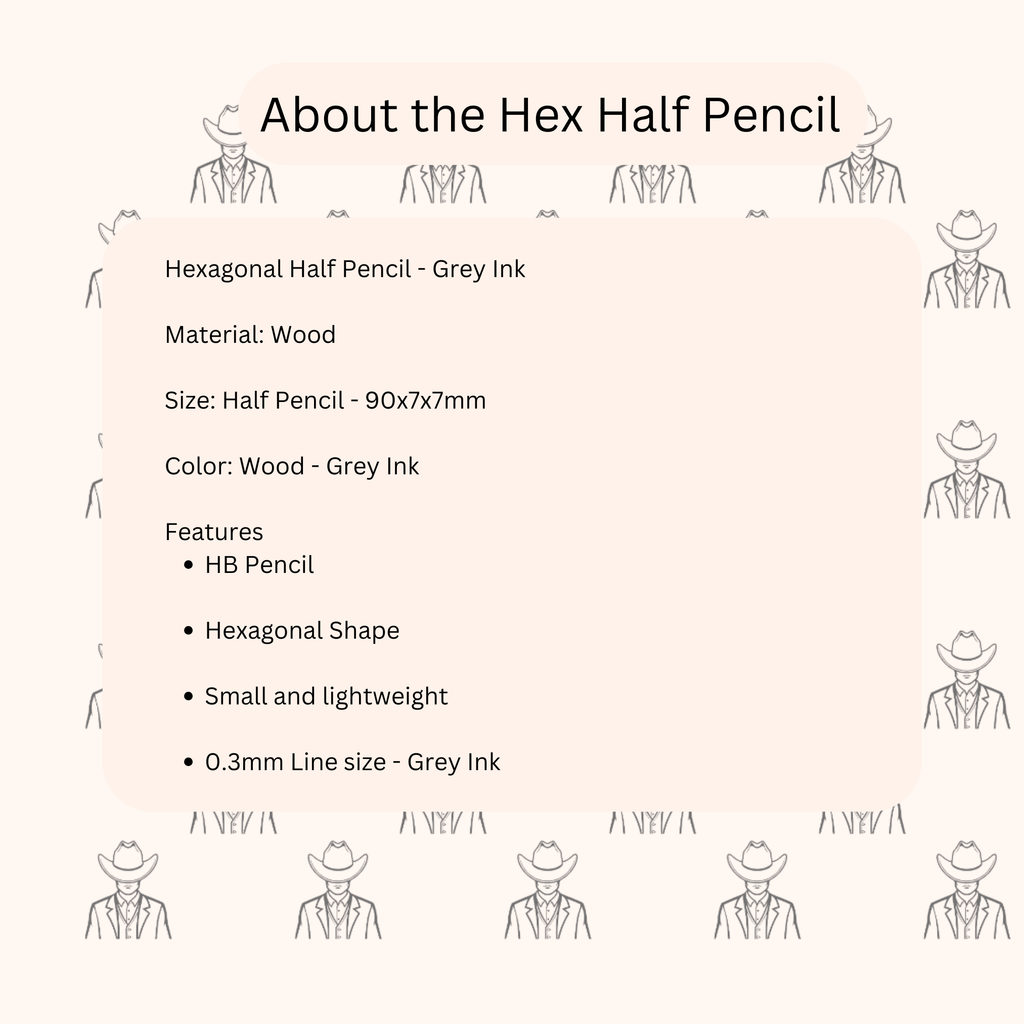 Customisable Half Pencils (Hexagonal) - Engrave Your Brand