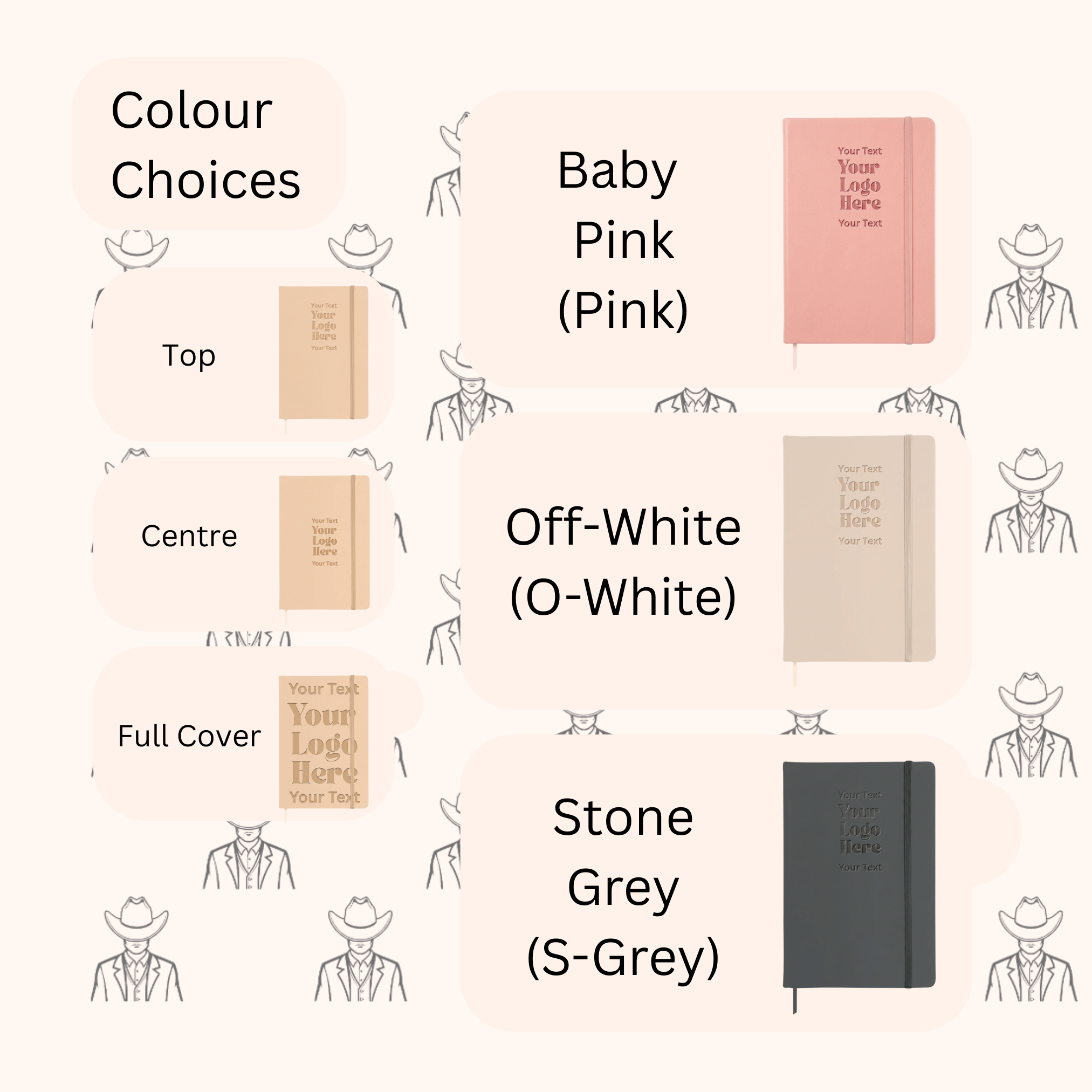 Personalised PU Leather A5 Notebook - Lined Pages