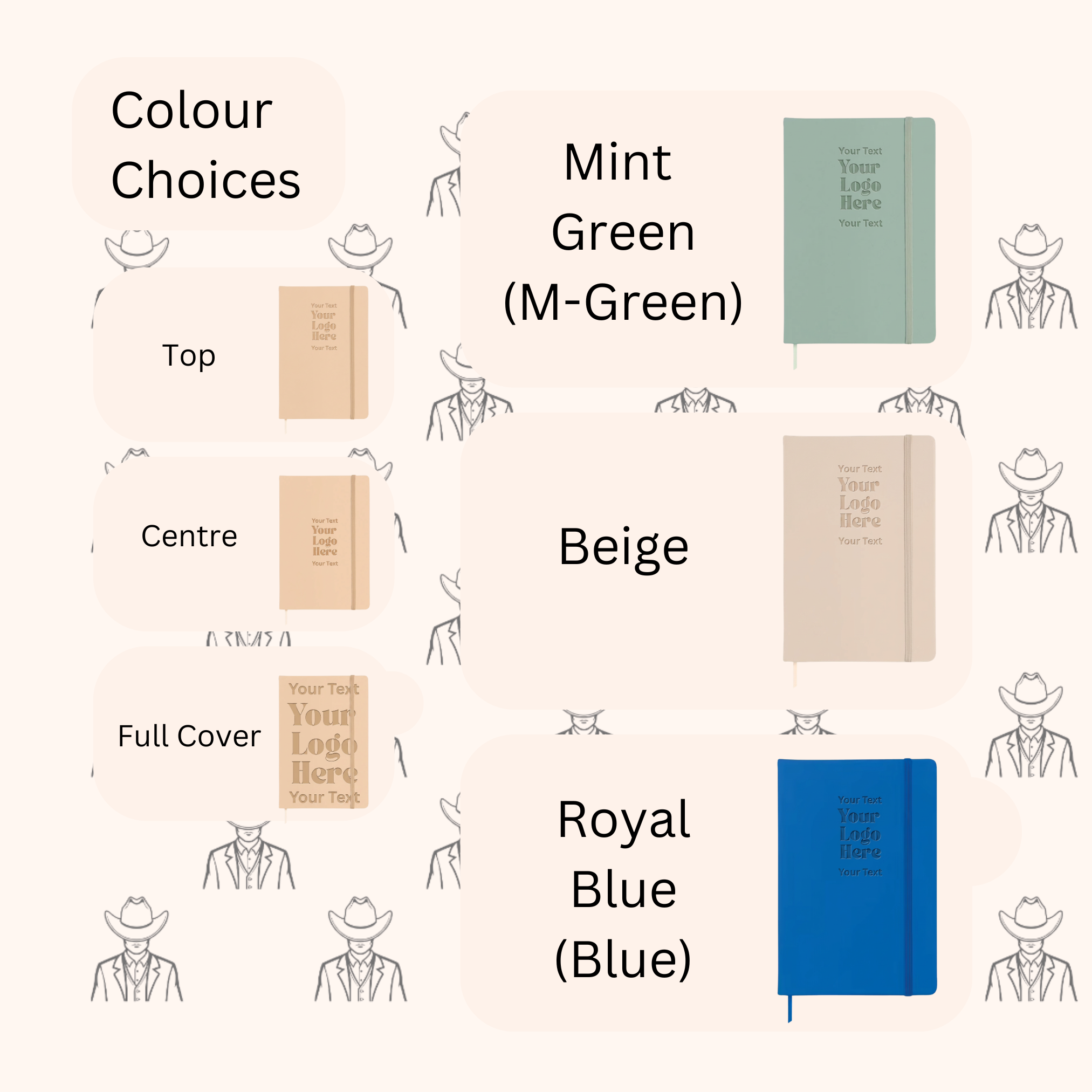 Personalised PU Leather A5 Notebook - Lined Pages