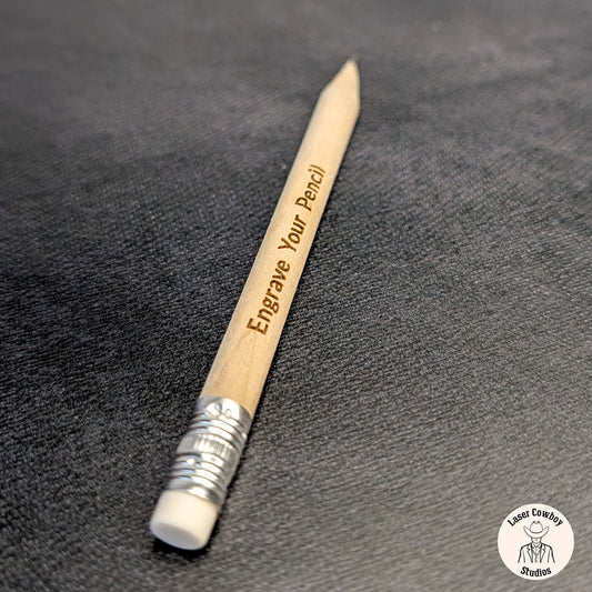 Round Eraser Pencils - Engraved