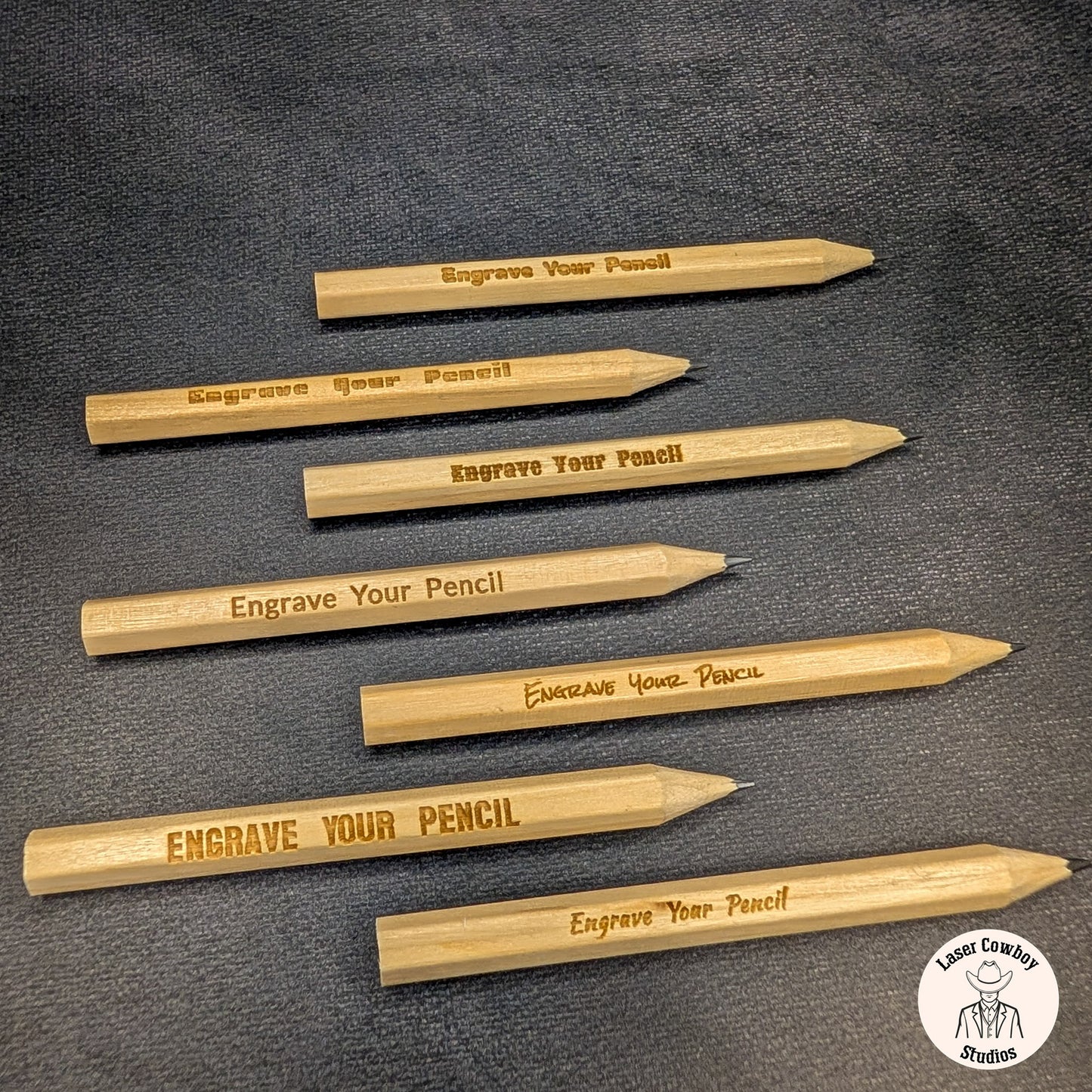 Hex Pencils - Engraved