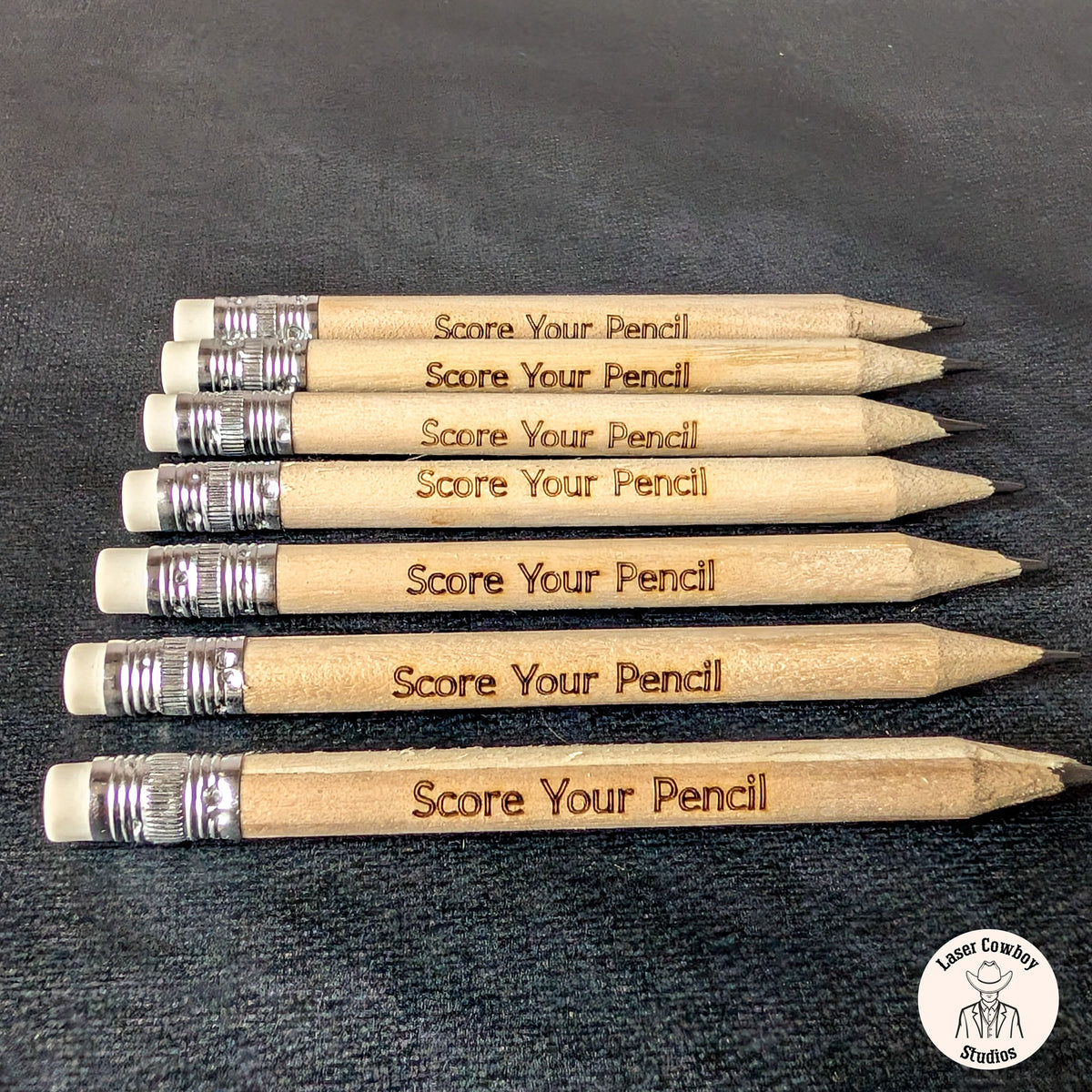 Round Eraser Pencils - Scored