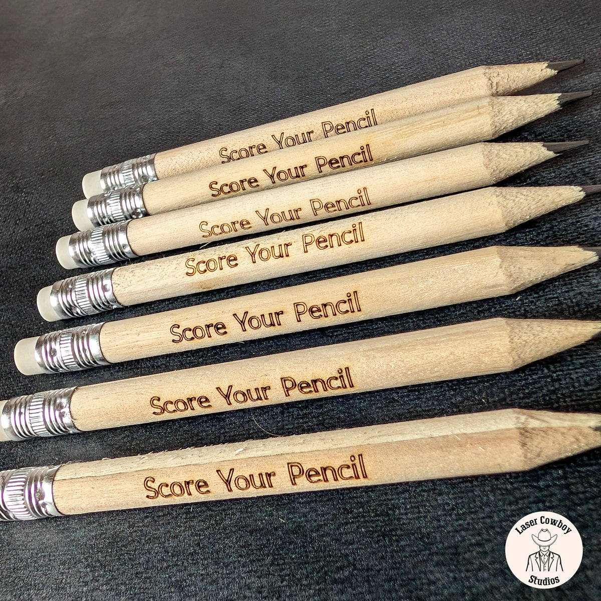 Round Eraser Pencils - Scored